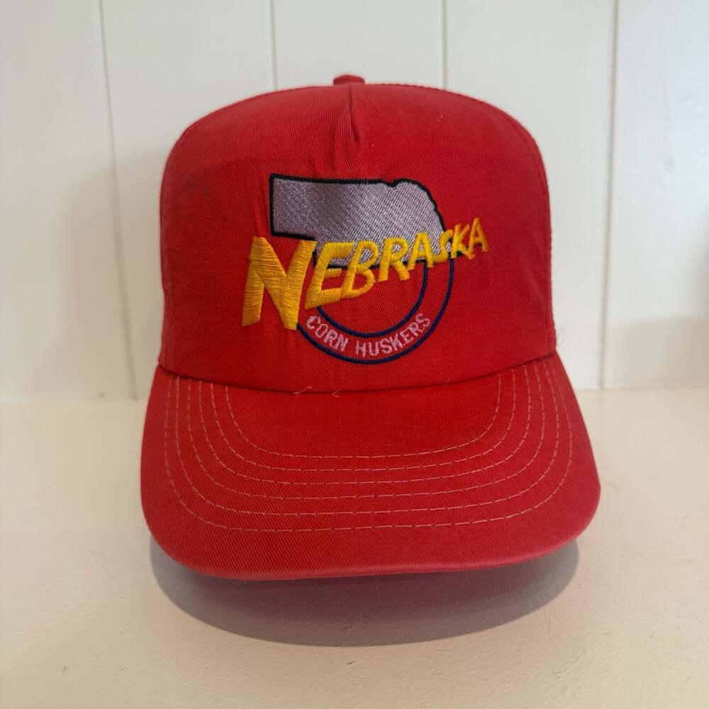 Vintage Nebraska Cornhuskers Red Snapback Hat